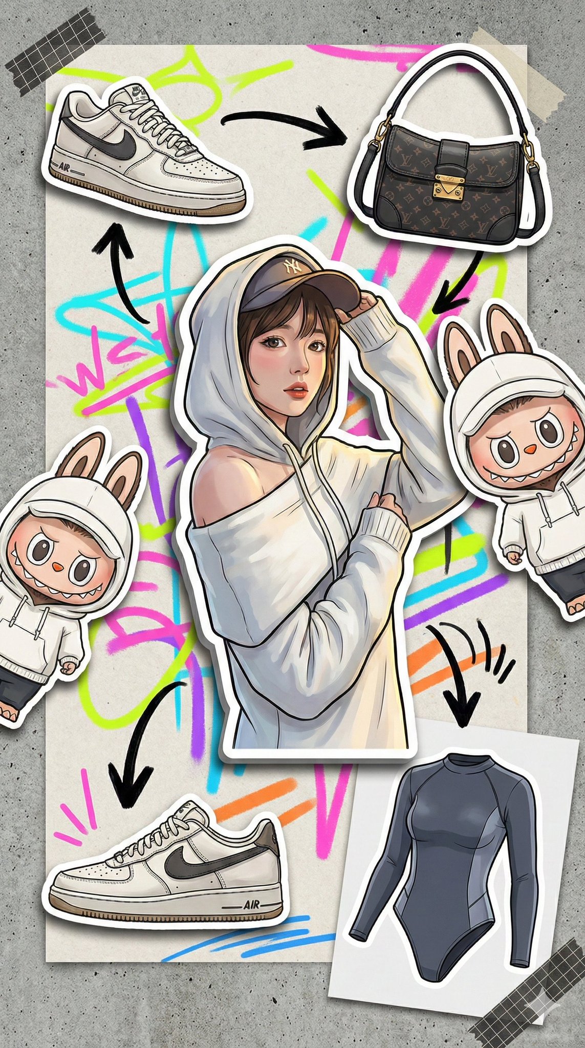 涂鸦记号笔手账